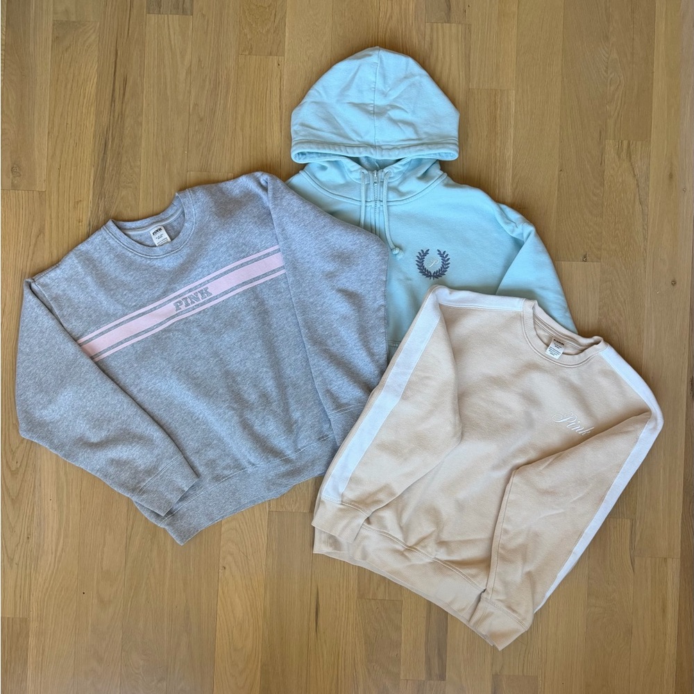 PINK Women’s Sweatshirt Size XS - lot of 3